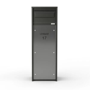 Free Standing Outdoor Parcel Box Nikolai Stainless Steel Front Free Standing Outdoor Parcel Box Nikolai Stainless Steel Front