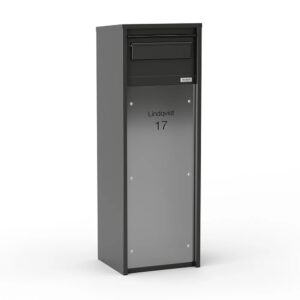 Free Standing Outdoor Parcel Box Nikolai Stainless Steel Side Free Standing Outdoor Parcel Box Nikolai Stainless Steel Side