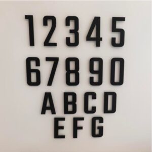 Stylish Stainless Steel House Numbers Anthracite Grey RAL 7016_Numbers Letters Stylish Stainless Steel House Numbers Anthracite Grey RAL 7016_Numbers Letters