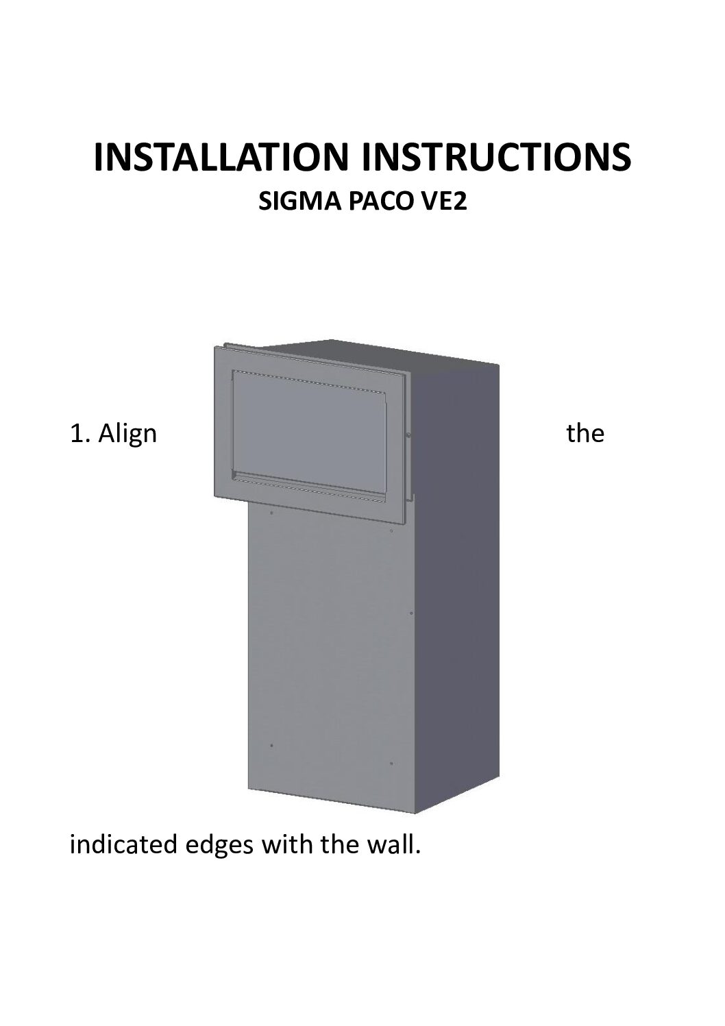 Sigma Paco VE2   Manual   English