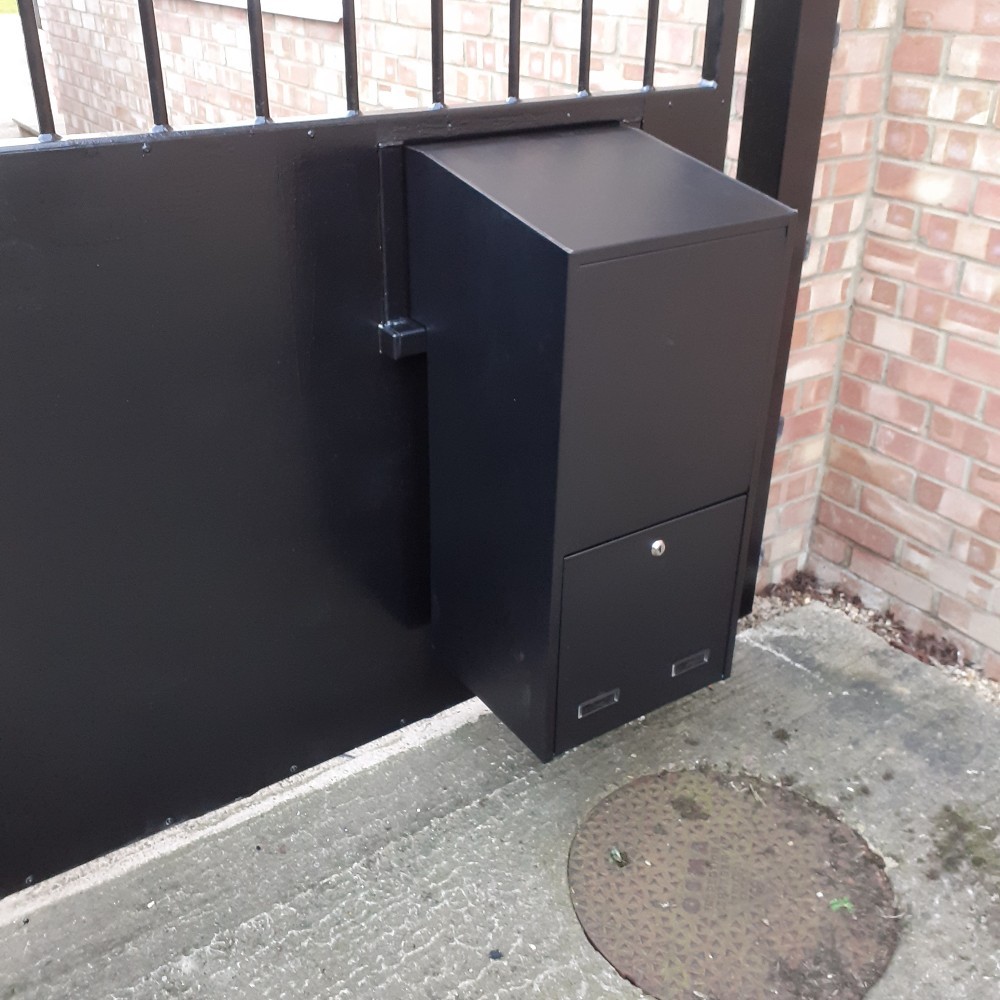 Through The Wall Large Parcel Box   Sigma Paco   Dark Grey   Lifestyle Photo 4