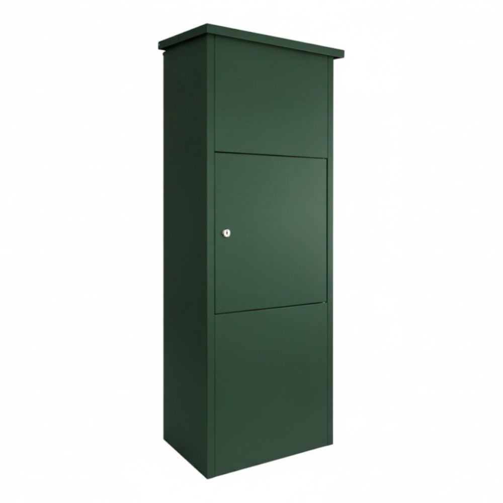 External Front Access Parcel Box   Goldcrest   Fir Green RAL 6009