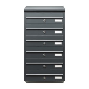External Wall Mounted Post Boxes For Flats Sparrow Bank Of 6 Front External Wall Mounted Post Boxes For Flats Sparrow Bank Of 6 Front