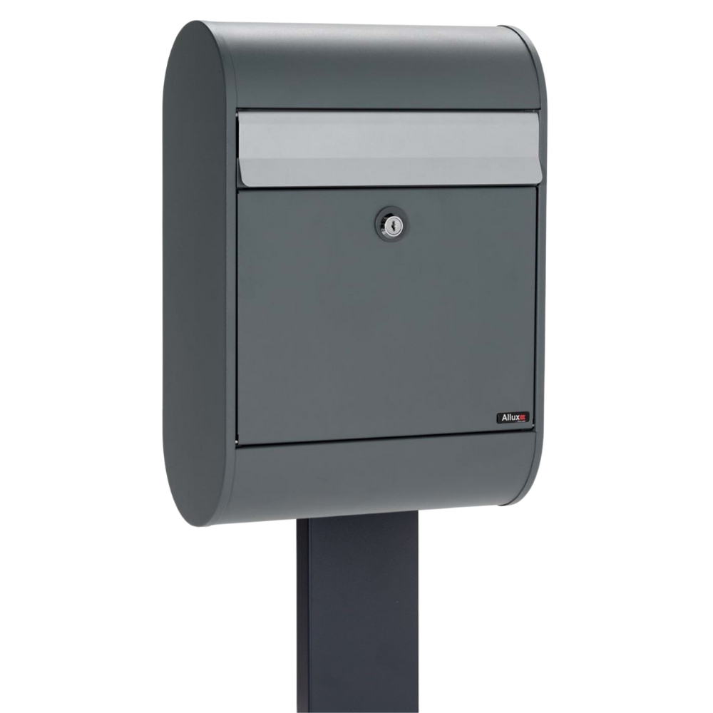 Free Standing Outdoor Letterbox Allux 5000 FR 2 Anthracite Grey Free Standing Outdoor Letterbox Allux 5000 FR 2 Anthracite Grey