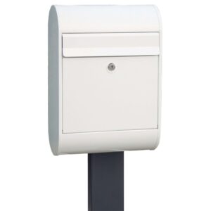 Free Standing Outdoor Letterbox Allux 5000 FR 2 White Free Standing Outdoor Letterbox Allux 5000 FR 2 White