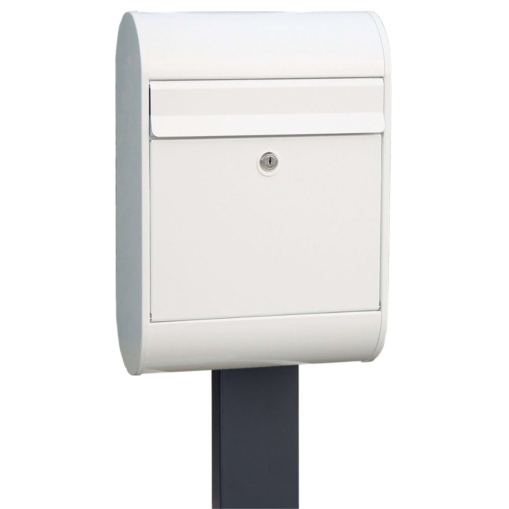 Free Standing Outdoor Letterbox Allux 5000 FR 2 White Free Standing Outdoor Letterbox Allux 5000 FR 2 White