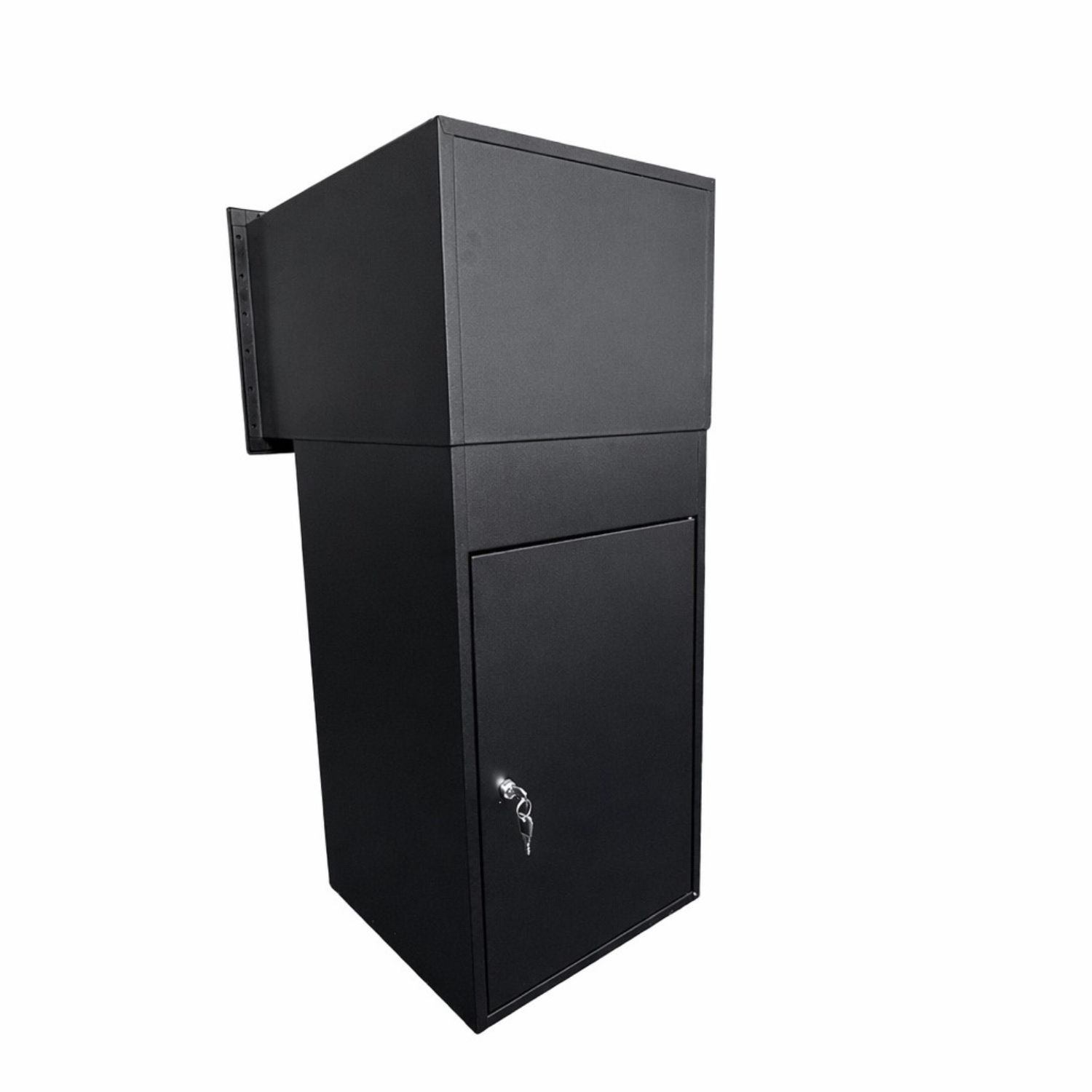 Extra Large Parcel Box For Gates And Fences Epsilon Back   Black