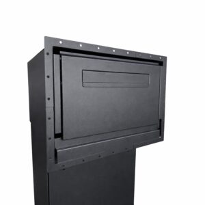Extra Large Parcel Box For Gates And Fences Epsilon Front Collar Anthracite Grey Extra Large Parcel Box For Gates And Fences Epsilon Front Collar Anthracite Grey