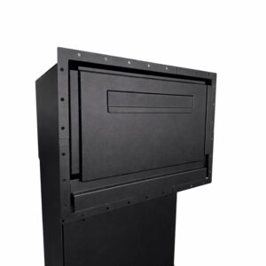 Extra Large Parcel Box For Gates And Fences Epsilon Front Collar Black Extra Large Parcel Box For Gates And Fences Epsilon Front Collar Black