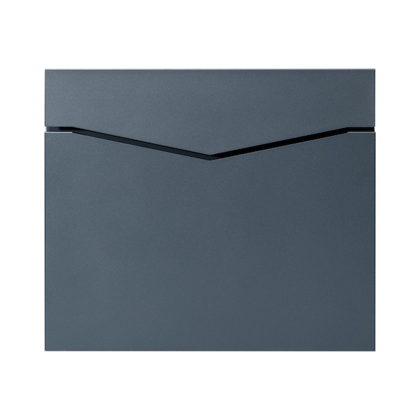 Post Box For House Lockable Outdoor Metal Wall Mounted Letterbox   Robin   Anthracite Grey