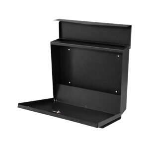 Post Box For House Lockable Outdoor Metal Wall Mounted Letterbox Robin Black Open Post Box For House Lockable Outdoor Metal Wall Mounted Letterbox Robin Black Open