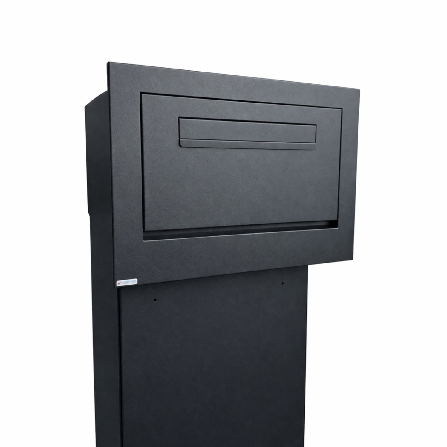 Through The Wall Parcel Box Extra Large Epsilon Anthracite Grey Front Close Up
