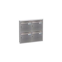 City Hall LAD-01 Stainless Steel Recess Mounted Letterboxes set of 4