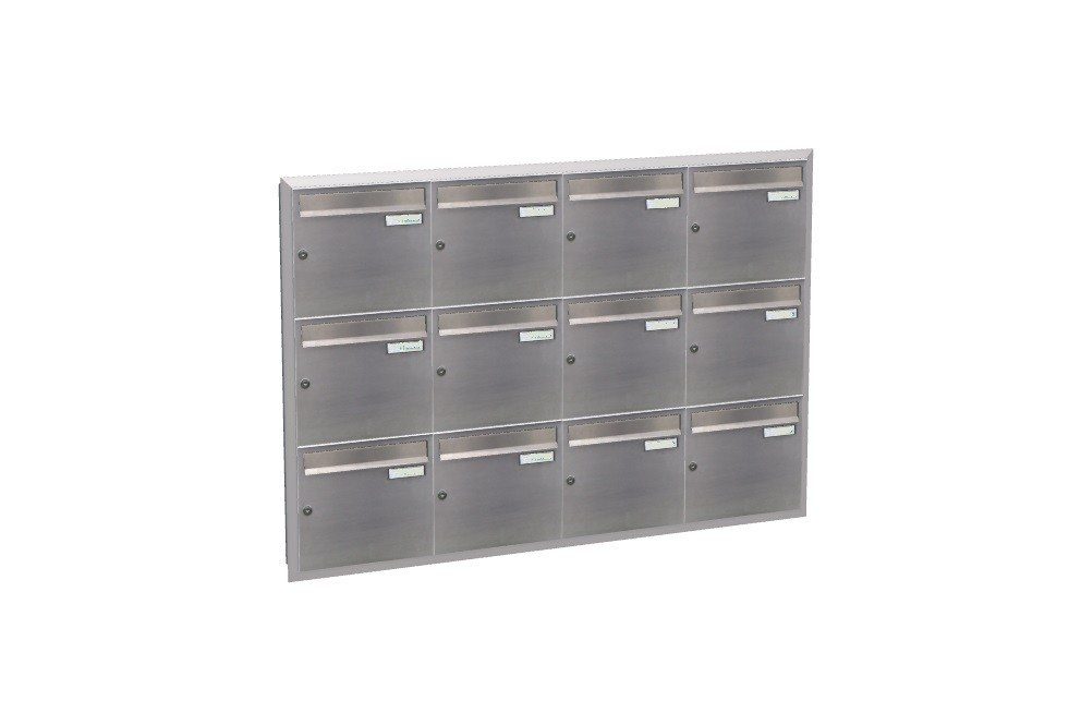 City Hall LAD-01 Stainless Steel Recess Mounted Letterboxes