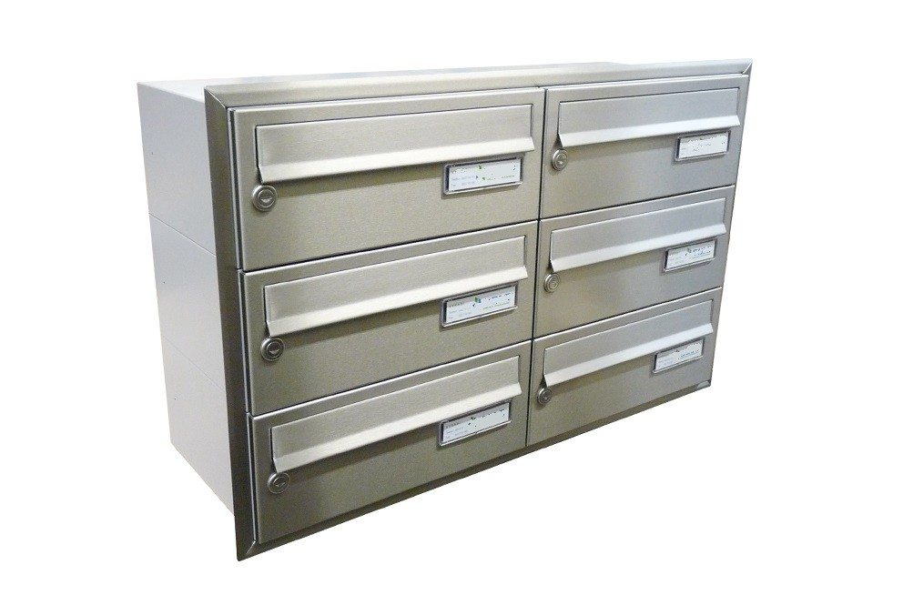 City Hall LBD-015 Stainless Steel Recess Mounted Letterboxes