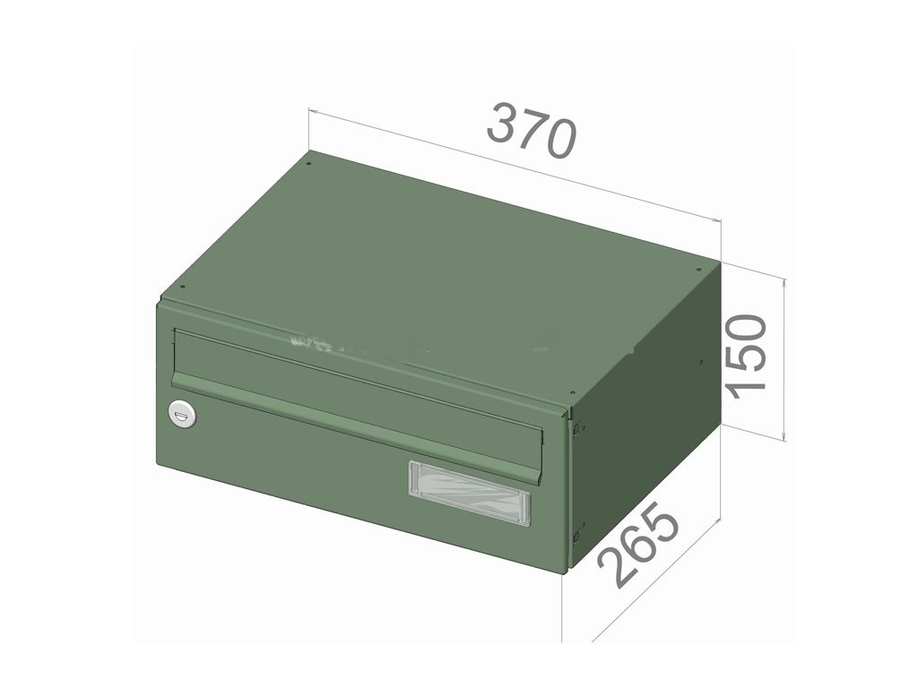 City Hall LBD-015 wall mounted internal-external post boxes for flats with dimensions