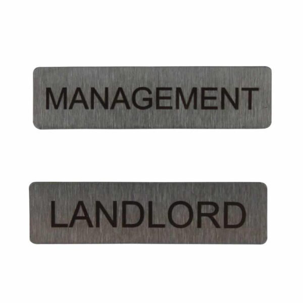 Numbering plate for communal letterboxes