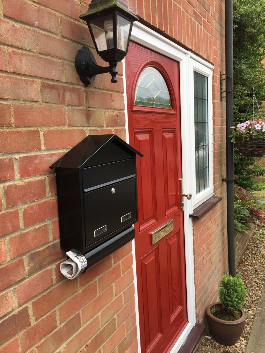 SD3T Outdoor Wall Mounted Post Box + newspaper holder Letterbox4you