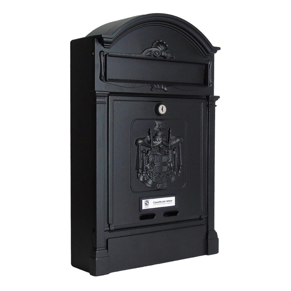 Heritage Die-Cast Aluminium Styled Letterbox Front