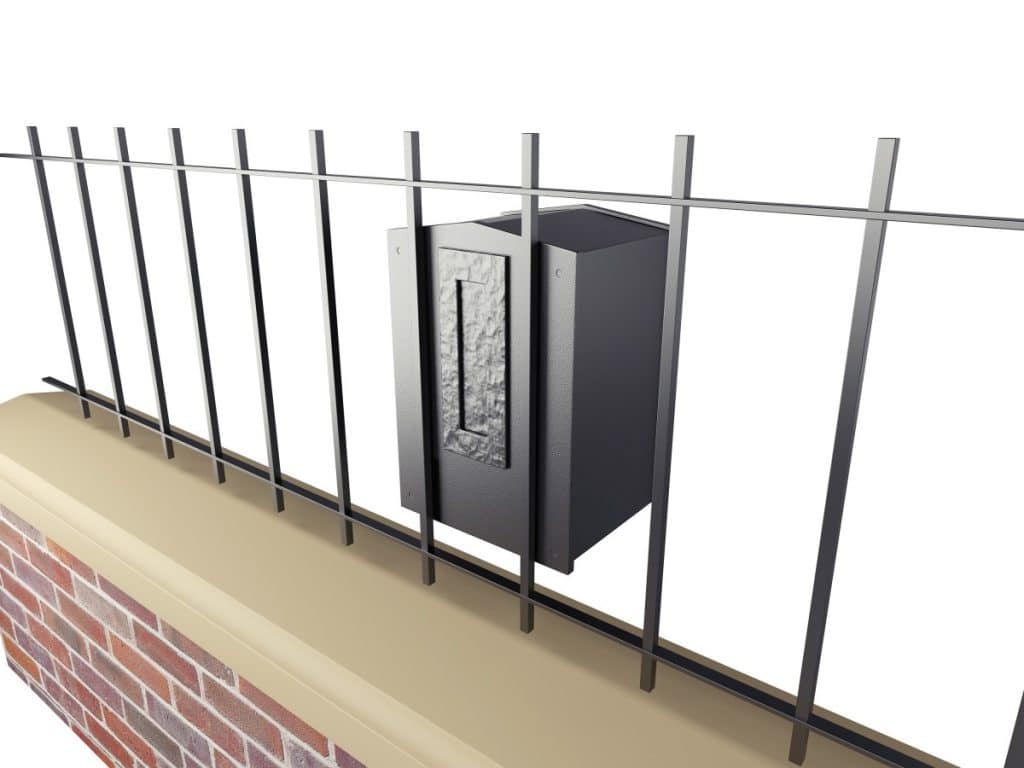 Vertical Letter Slot Gate Mounted External Letterbox Chelsea