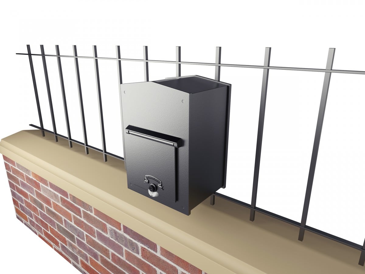 Vertical Letter Slot Gate Mounted External Letterbox Chelsea
