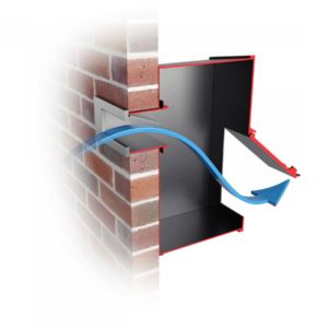 Stamford Brass and Steel Through The Wall Stamford Letterbox Stamford Brass and Steel Through The Wall Stamford Letterbox