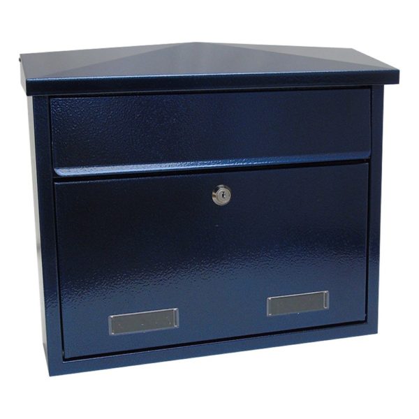 SD3 Large exterior wall mounted post box SD5 Large wall mounted exterior letterbox Antique Blue