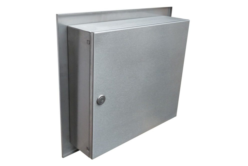 Stainless steel gate mounted letterbox
