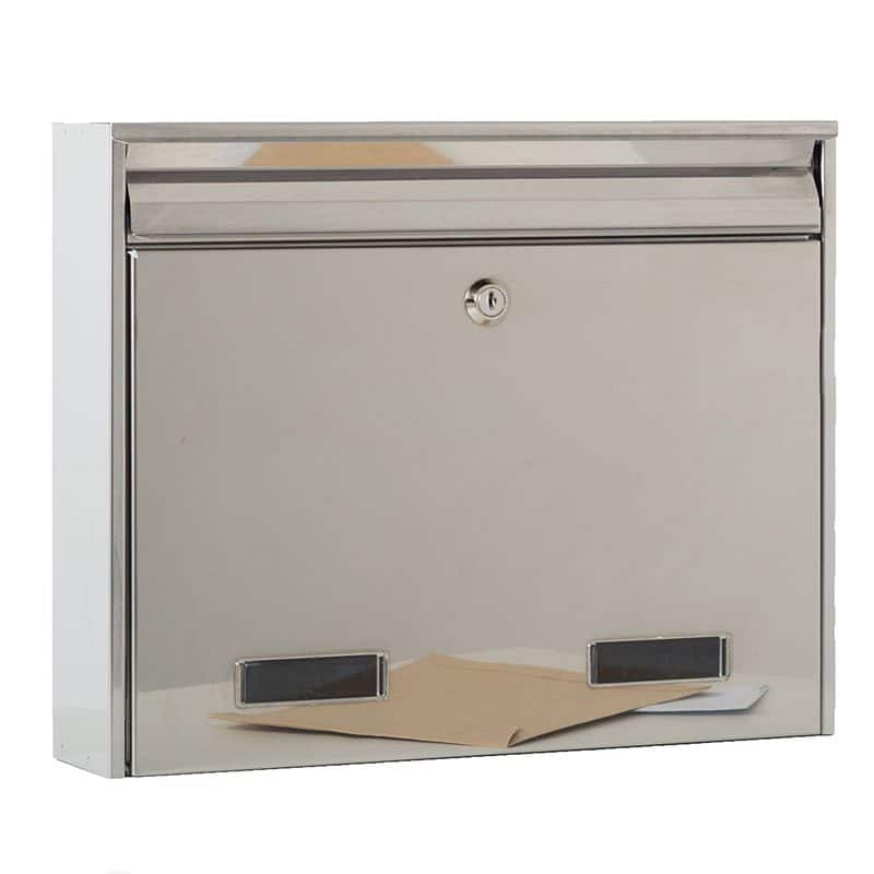 W2N External Stainless Steel Wall Mounted Post Box Letterbox4you